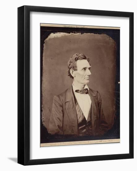 Abraham Lincoln (1809-65), 16th President of the USA, Copy Print after Photo by Alexander Hesler,…-Alexander Hesler-Framed Photographic Print