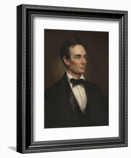 Abraham Lincoln, 1860-George Peter Alexander Healy-Framed Art Print