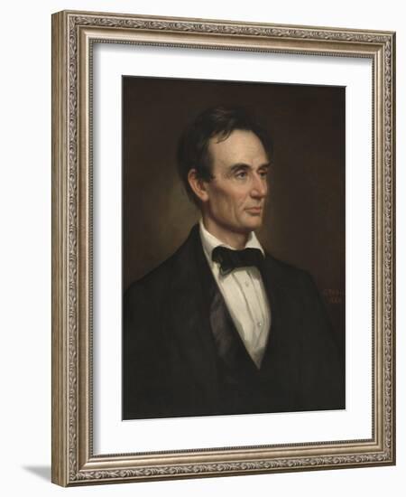 Abraham Lincoln, 1860-George Peter Alexander Healy-Framed Art Print