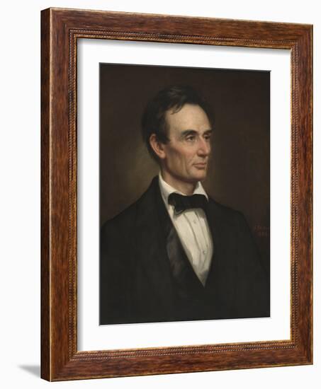 Abraham Lincoln, 1860-George Peter Alexander Healy-Framed Art Print