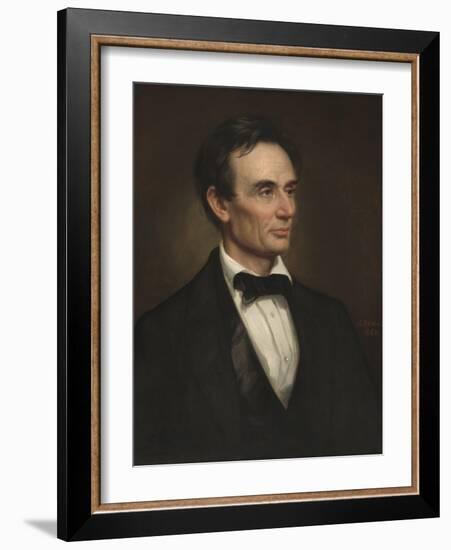 Abraham Lincoln, 1860-George Peter Alexander Healy-Framed Art Print