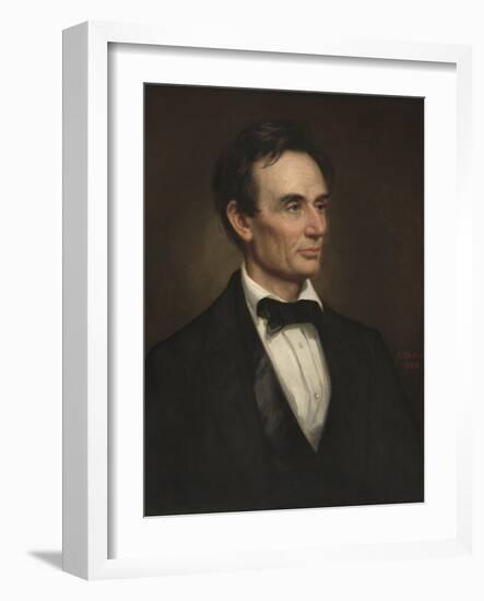 Abraham Lincoln, 1860-George Peter Alexander Healy-Framed Art Print