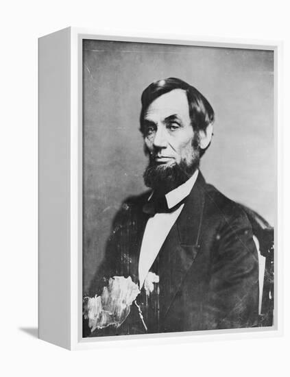 Abraham Lincoln, 1861-Mathew Brady-Framed Premier Image Canvas