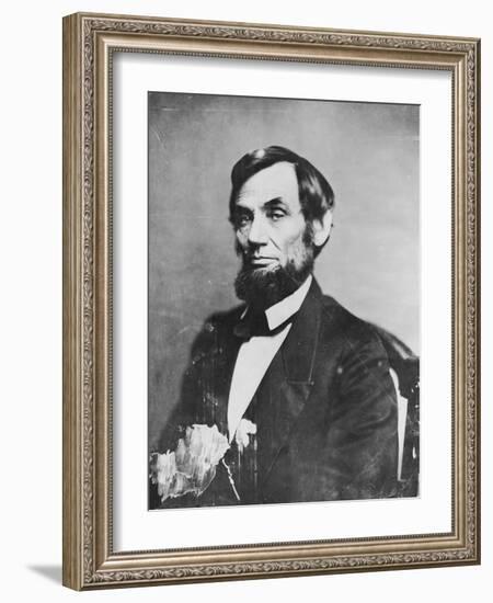 Abraham Lincoln, 1861-Mathew Brady-Framed Photographic Print