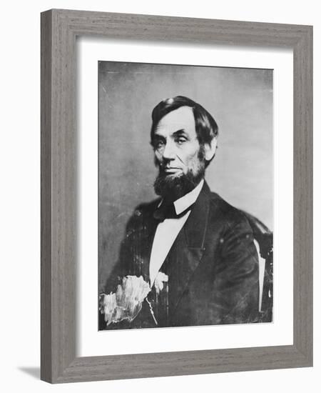 Abraham Lincoln, 1861-Mathew Brady-Framed Photographic Print