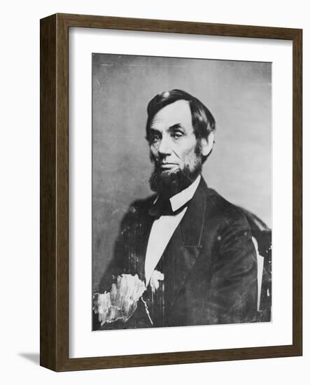 Abraham Lincoln, 1861-Mathew Brady-Framed Photographic Print