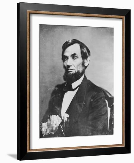 Abraham Lincoln, 1861-Mathew Brady-Framed Photographic Print