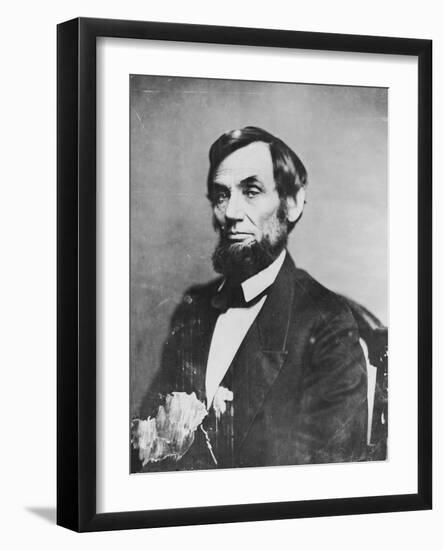 Abraham Lincoln, 1861-Mathew Brady-Framed Photographic Print
