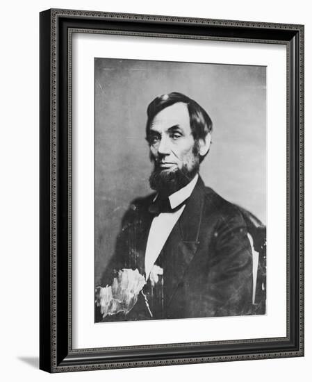 Abraham Lincoln, 1861-Mathew Brady-Framed Photographic Print