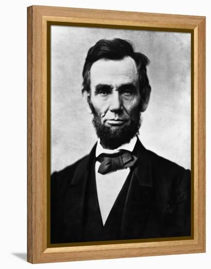 Abraham Lincoln, 1863-Alexander Gardner-Framed Stretched Canvas