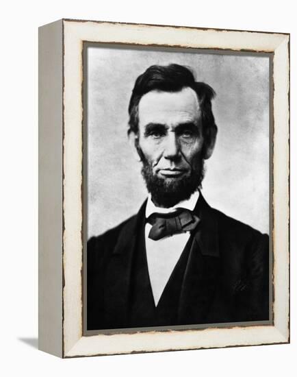 Abraham Lincoln, 1863-Alexander Gardner-Framed Stretched Canvas