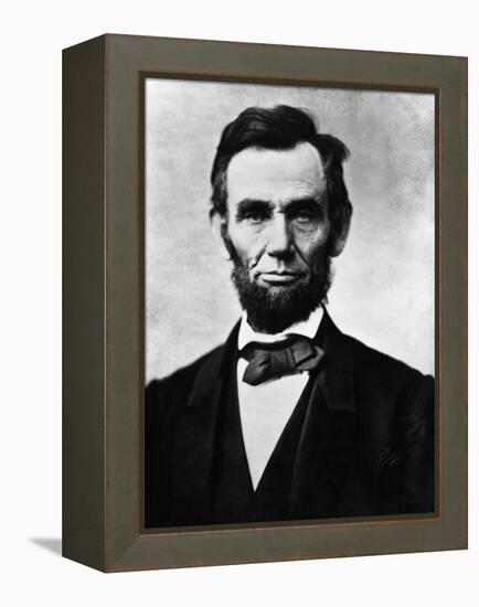 Abraham Lincoln, 1863-Alexander Gardner-Framed Stretched Canvas