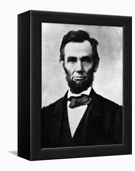 Abraham Lincoln, 1863-Alexander Gardner-Framed Stretched Canvas