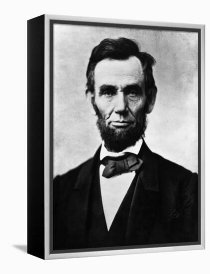 Abraham Lincoln, 1863-Alexander Gardner-Framed Stretched Canvas