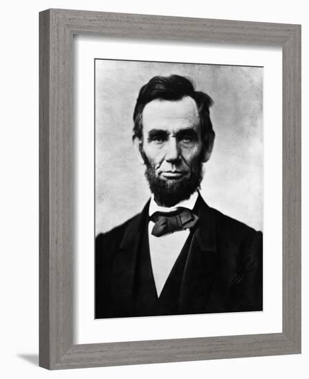 Abraham Lincoln, 1863-Alexander Gardner-Framed Photo