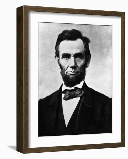 Abraham Lincoln, 1863-Alexander Gardner-Framed Photo