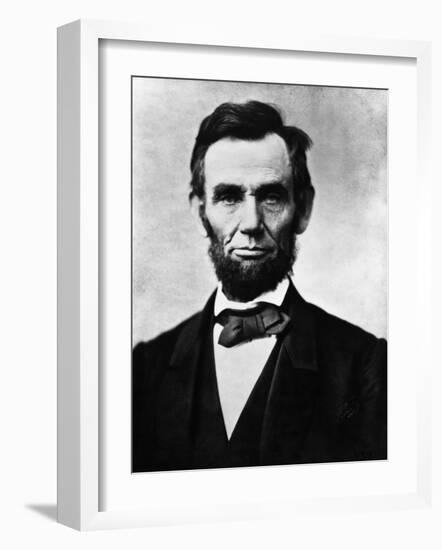 Abraham Lincoln, 1863-Alexander Gardner-Framed Photo