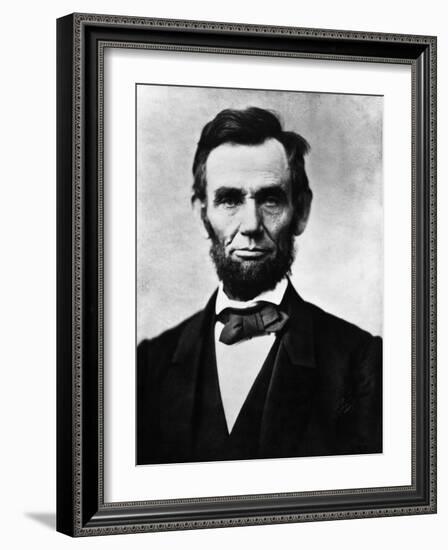 Abraham Lincoln, 1863-Alexander Gardner-Framed Photo