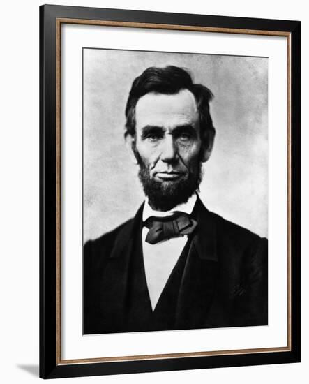 Abraham Lincoln, 1863-Alexander Gardner-Framed Photo