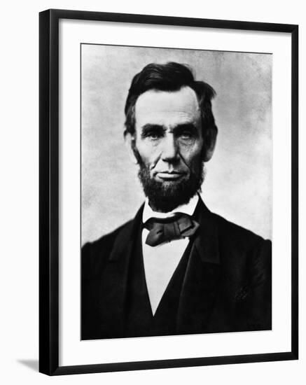 Abraham Lincoln, 1863-Alexander Gardner-Framed Photo