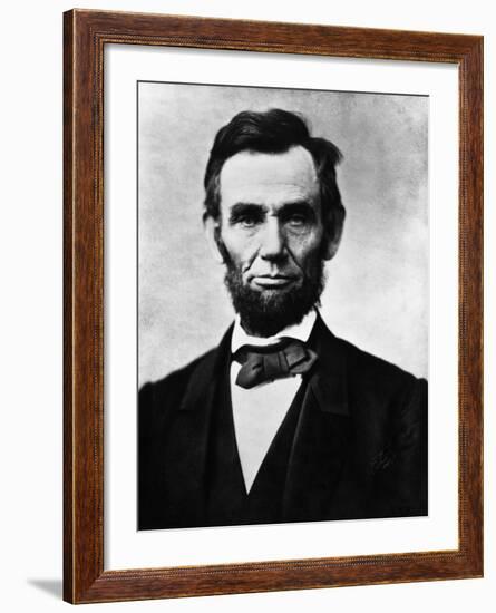 Abraham Lincoln, 1863-Alexander Gardner-Framed Photo