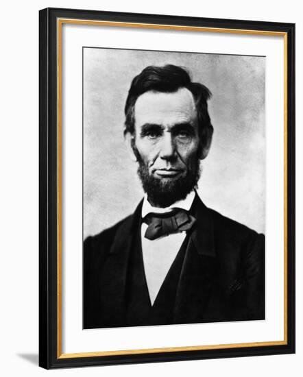 Abraham Lincoln, 1863-Alexander Gardner-Framed Photo