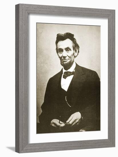 Abraham Lincoln, 1865-Alexander Gardner-Framed Giclee Print