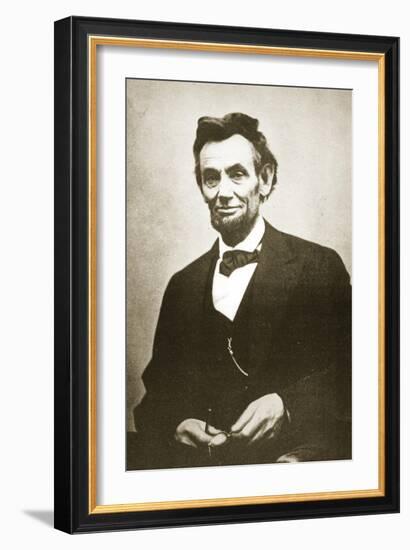 Abraham Lincoln, 1865-Alexander Gardner-Framed Giclee Print