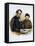 Abraham Lincoln and His Son Tad, 9 February 1864-null-Framed Premier Image Canvas