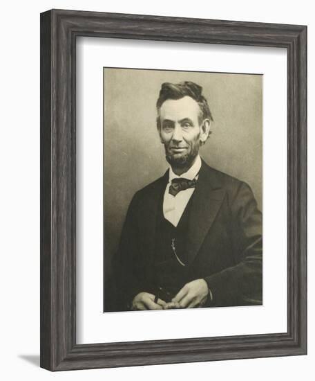 Abraham Lincoln by Alexander Gardner-null-Framed Photographic Print