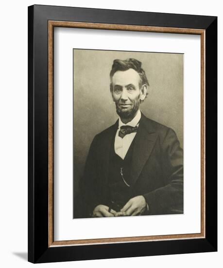 Abraham Lincoln by Alexander Gardner-null-Framed Photographic Print