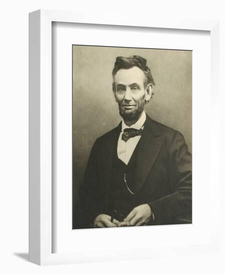 Abraham Lincoln by Alexander Gardner--Framed Photographic Print