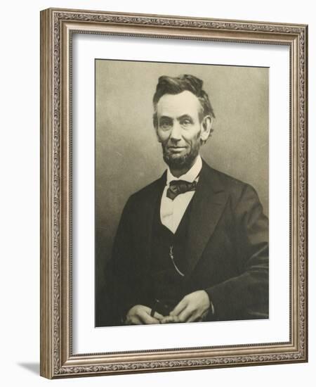 Abraham Lincoln by Alexander Gardner-null-Framed Photographic Print