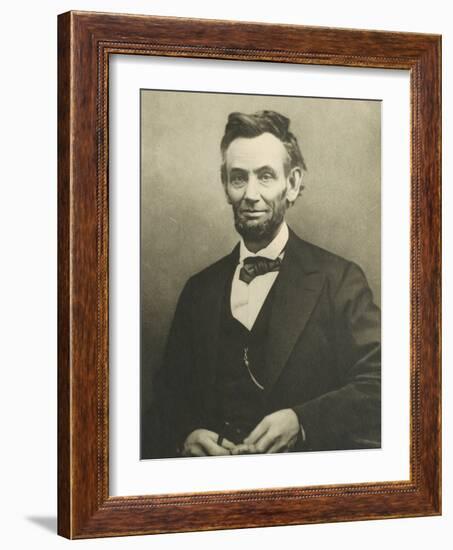 Abraham Lincoln by Alexander Gardner-null-Framed Photographic Print