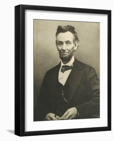 Abraham Lincoln by Alexander Gardner-null-Framed Photographic Print