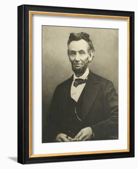 Abraham Lincoln by Alexander Gardner-null-Framed Photographic Print