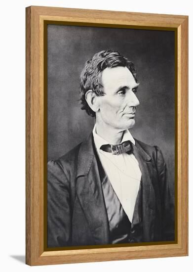 Abraham Lincoln, c.1860-Alexander Hesler-Framed Premier Image Canvas