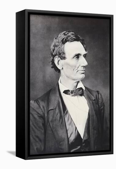 Abraham Lincoln, c.1860-Alexander Hesler-Framed Premier Image Canvas