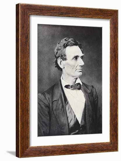 Abraham Lincoln, c.1860-Alexander Hesler-Framed Giclee Print