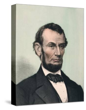 Vintage Photography Portrait President Abraham Abe Lincoln Canvas Art Print