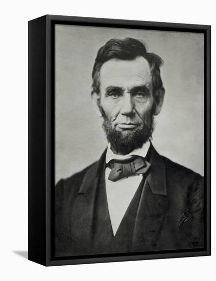 Abraham Lincoln, Head and Shoulders-null-Framed Premier Image Canvas