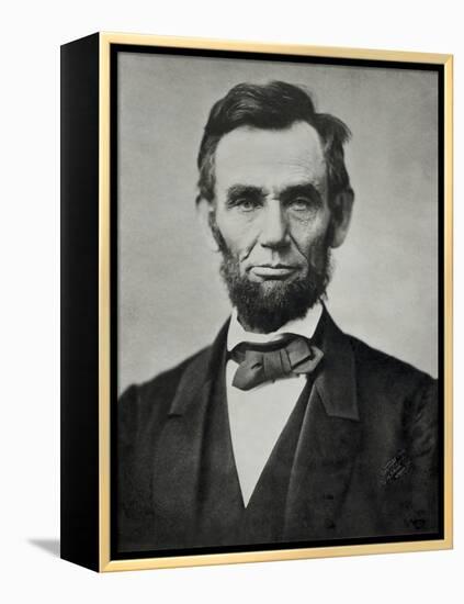 Abraham Lincoln, Head and Shoulders-null-Framed Premier Image Canvas