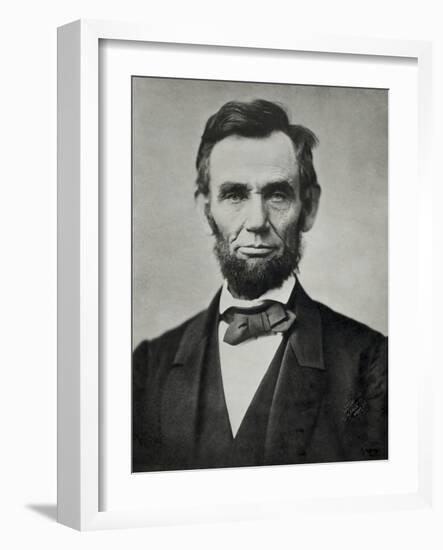 Abraham Lincoln, Head and Shoulders-null-Framed Photographic Print