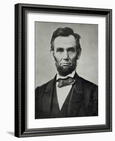 Abraham Lincoln, Head and Shoulders-null-Framed Photographic Print