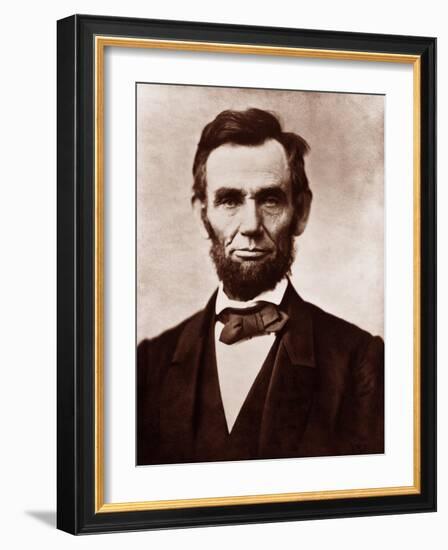 Abraham Lincoln in the Classic 1863 Portrait-null-Framed Art Print