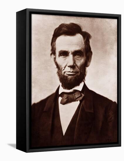 Abraham Lincoln in the Classic 1863 Portrait-null-Framed Stretched Canvas