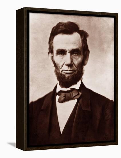 Abraham Lincoln in the Classic 1863 Portrait-null-Framed Stretched Canvas