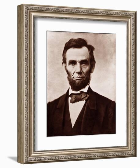 Abraham Lincoln in the Classic 1863 Portrait-null-Framed Art Print