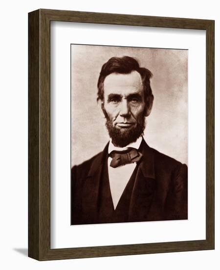 Abraham Lincoln in the Classic 1863 Portrait-null-Framed Art Print