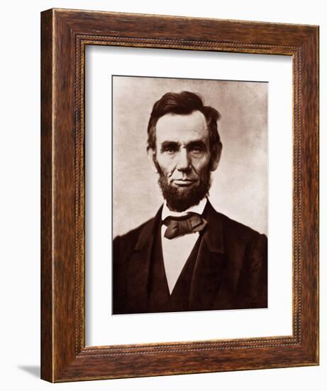 Abraham Lincoln in the Classic 1863 Portrait-null-Framed Art Print